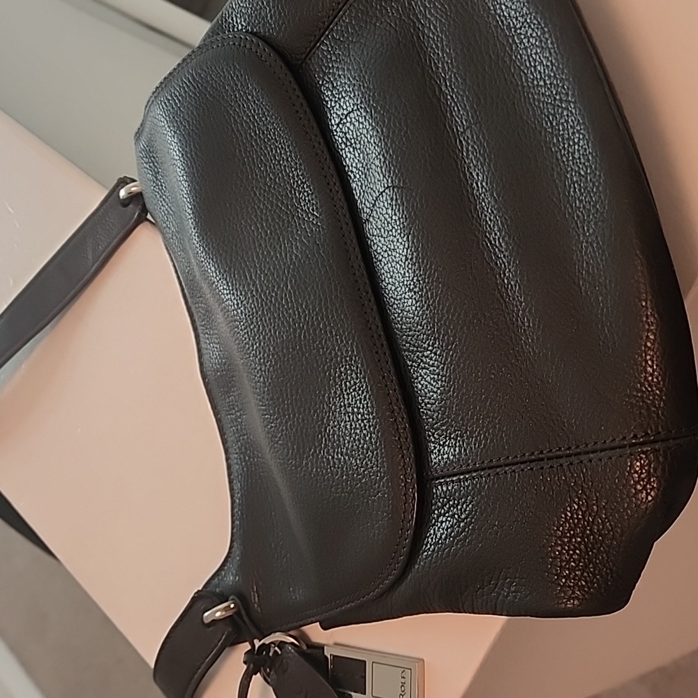 Rolfs black leather small-medium shoulder bag